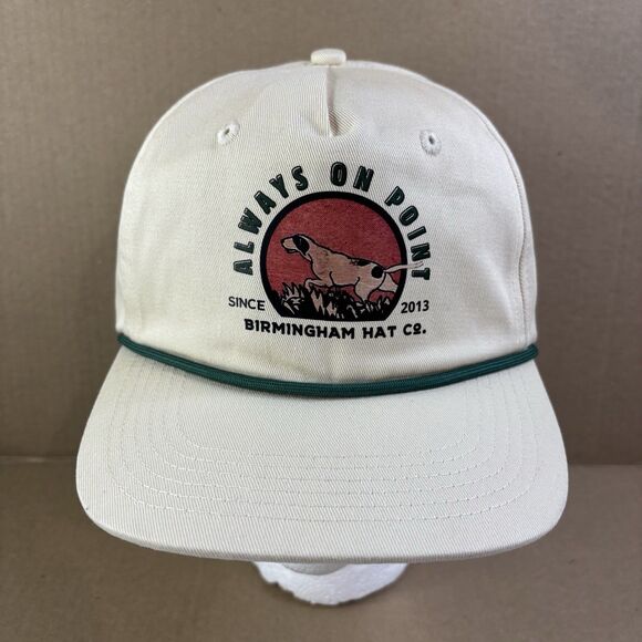birmingham hat co. Other - Always On Point Hat Cap Adjustable Cream Green, Birmingham, Dog, Hunting